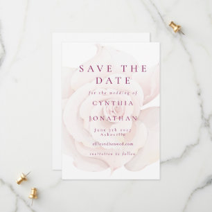 Save The Date Élégant rose rose rose rose rose rose Aquarelle Ma