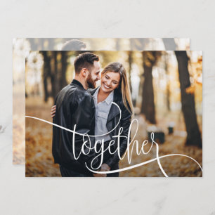 Save The Date Élégant Script Photo Wedding Enregistrer La Date