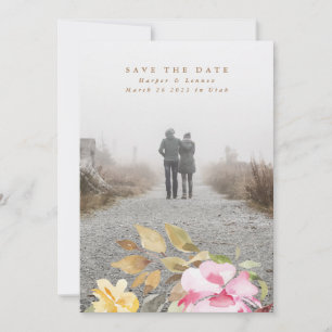 Save The Date Elégante aquarelle Beau Mariage