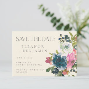 Save The Date Elégante aquarelle Botanique Floral Mariage