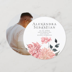 Save The Date Elégante Aquarelle Florale Mariage Enregistrer La 