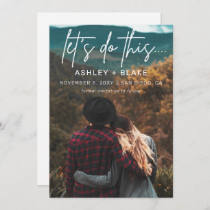 Save The Date Élégante calligraphie manuscrite Enregistrer la da