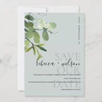 ELÉGANTE COULEUR D'EAU EUCALYPTUS VERT MODERNE