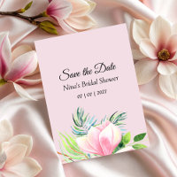 Elégante Fête des mariées couleur rose Magnolia