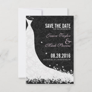 Save The Date Élégante Mariage Dentelle Blanche Enregistrer La D