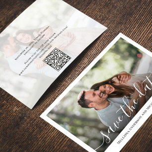 Save The Date Élégante photo de mariage Enregistrer la date