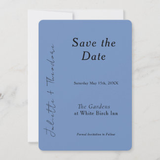 Save The Date Élégante Porcelaine Bleue Enregistrez la Date