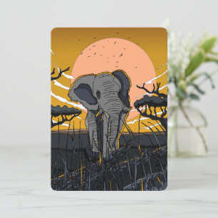 Save The Date Eléphant africain