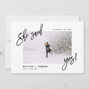 Save The Date Elle a dit oui !