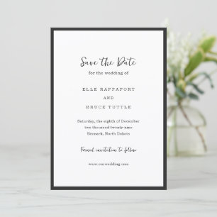 Save The Date Elle Simple Mariage moderne