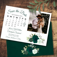 Emerald Green Mariage Rose Calendrier et photo