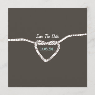 Save The Date En attachant le mariage de noeud faites gagner la