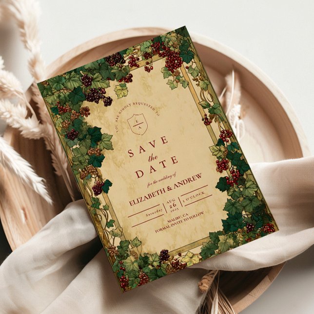 Save The Date Enchanted Ivy Greenery Mariage (Créateur téléchargé)