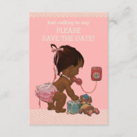 Enfant Ethnique Sur Le Baby shower Téléphone Enreg