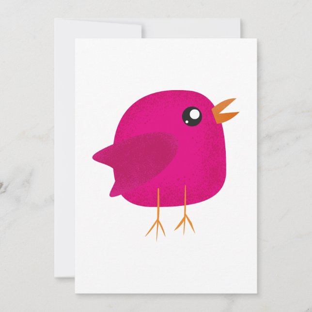 Save The Date Enfants oiseau mignon  (Devant)