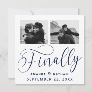 Save The Date Enfin minimaliste Mariage 2 Photo Enregistrer la d