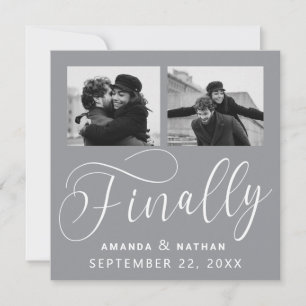 Save The Date Enfin minimaliste Mariage 2 Photo Enregistrer la d