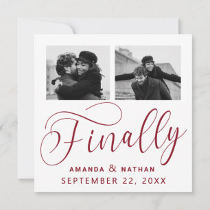 Save The Date Enfin minimaliste Mariage 2 Photo Enregistrer la d