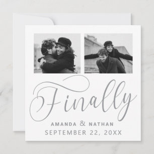 Save The Date Enfin minimaliste Mariage 2 Photo Enregistrer la d