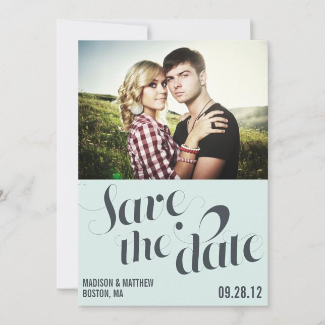 SAVE THE DATE ENGAGEMENT RÉTRO | ANNONCE DE MISE À JOUR DE LA DA (Devant)