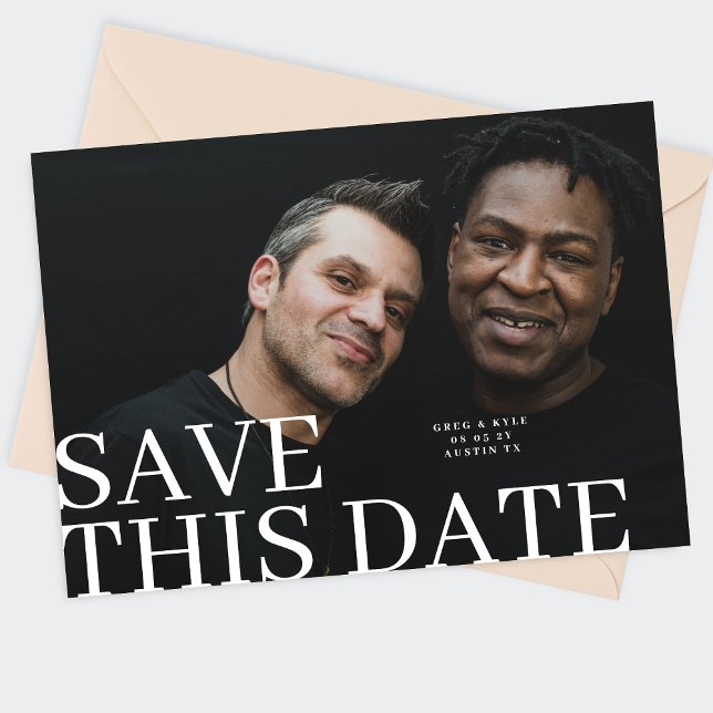 Save The Date ENREGISTRER CETTE DATE 2 Mariage photo (Créateur téléchargé)