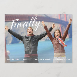 Save The Date Enregistrer la bande bleue de la date