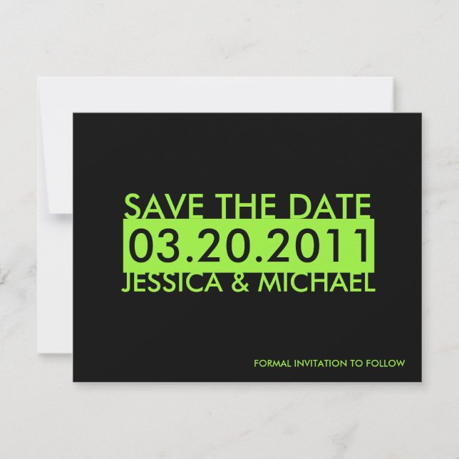 Save The Date Enregistrer la date (Devant)