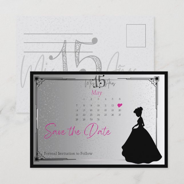 Save The Date Enregistrer la date (Devant / Derrière)