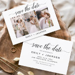 Save The Date Enregistrer la date 3 Photo Elegant Editable Moder<br><div class="desc">Paysage moderne et élégant Horizontal Trois (3) Photo Enregistrer la date Magnet Mariage avec typographie manuscrite. L'aimant d'invitation de date inclut la typographie de script et le design chic et simple auquel vous pouvez ajouter votre photo de fiançailles customisée à.</div>