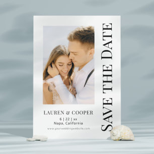 Save The Date Enregistrer La Date Blanc Noir Style Mariage moder