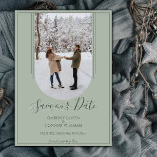 Save The Date Enregistrer la date de la photo d'arche Boho   Ver