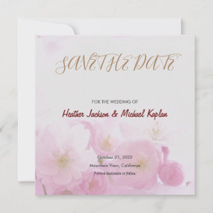 Save The Date Enregistrer la date de mariage professionnel Fleur