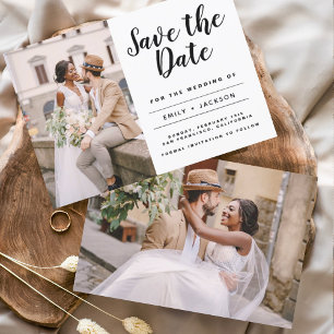 Save The Date Enregistrer la date Elegant minimaliste simple pho