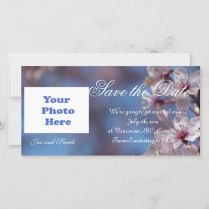 Save The Date enregistrer la date, fleur de cerisier