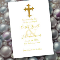 Enregistrer la date Gold Cross N'importe quelle co