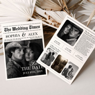 Save The Date Enregistrer La Date Journaux Mariage Occidental