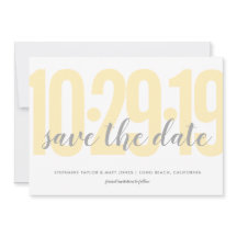 Enregistrer la date, mariage, jaune