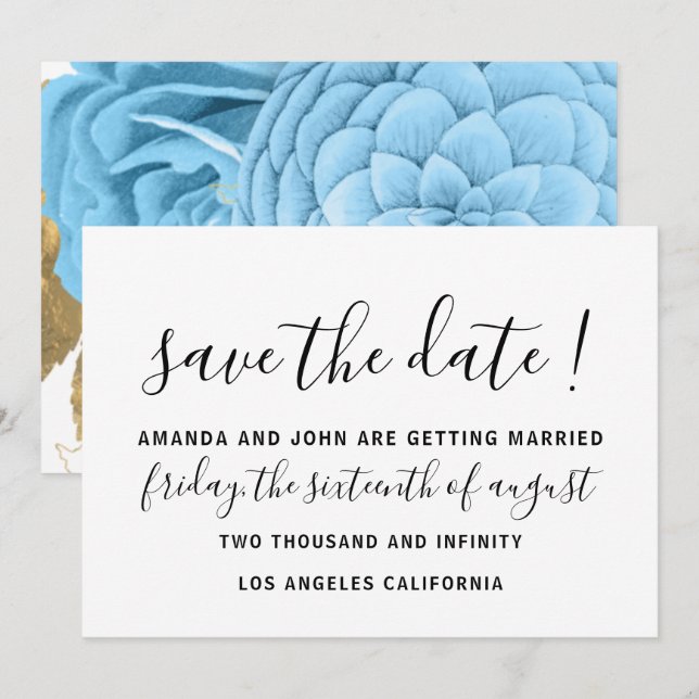 Save The Date Enregistrer La Date Mariage Mariée Monogram Pastel (Devant / Derrière)
