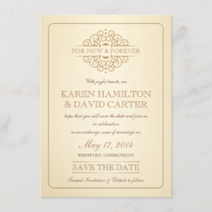 Save The Date Enregistrer la date - Mariage officiel victorien V