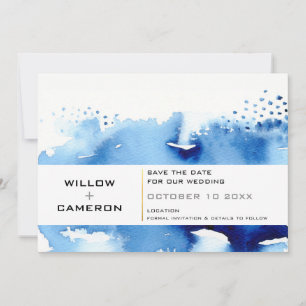 Save The Date ENREGISTRER LA DATE moderne minimaliste aquarelle 