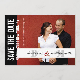 Save The Date Enregistrer la date Monograms Photo Website
