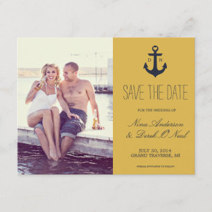 Save The Date Enregistrer La Date Nautique MARIAGE