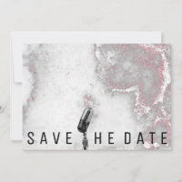 Enregistrer La Date Parties scintillant Microphone