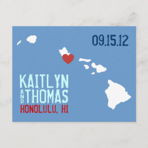 Save The Date Enregistrer la date - Personnalisable - Hawaii