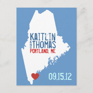 Save The Date Enregistrer la date - Personnalisable - Maine