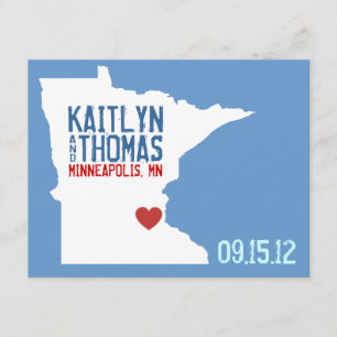 Save The Date Enregistrer la date - Personnalisable - Minnesota