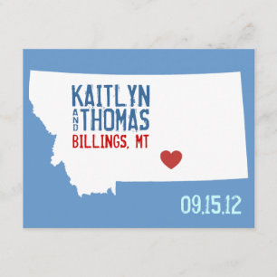 Save The Date Enregistrer la date - Personnalisable - Montana