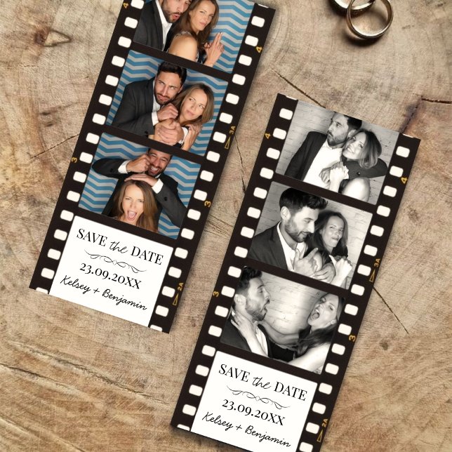 Save The Date Enregistrer la date Photo Strip Photo Booth (Save the Date Photo Strip Photo Booth)