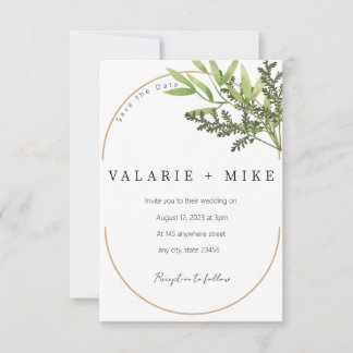 Save The Date Enregistrer la date pour le mariage