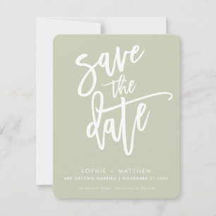 Save The Date ENREGISTRER LA DATE script de calligraphie moderne